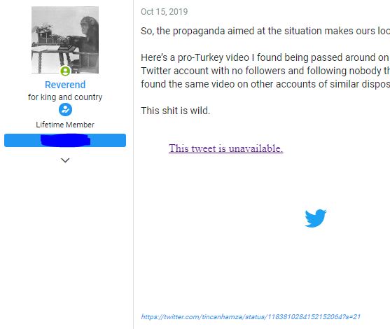 tweet unavailable oct 15