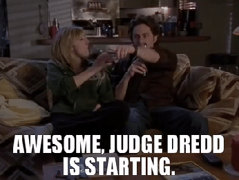 scrubs judge dredd is starting.gif