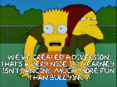 simpsons nice jig bullying.gif