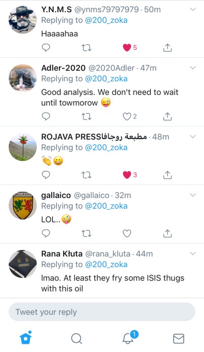 tweet responses laugh at turkish rumors 3 11-25-19