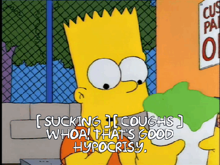 bart simpson good squishy hypocrisy.gif