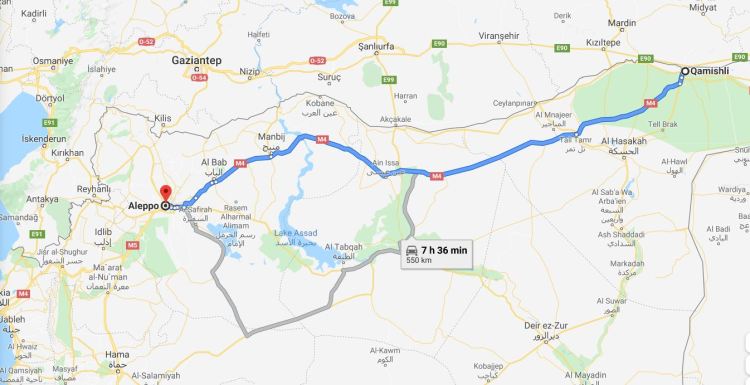 map aleppo to aqmishli 12-07-19