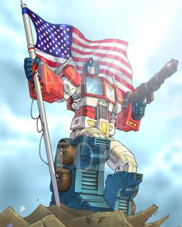 optimus-prime-usa-flag